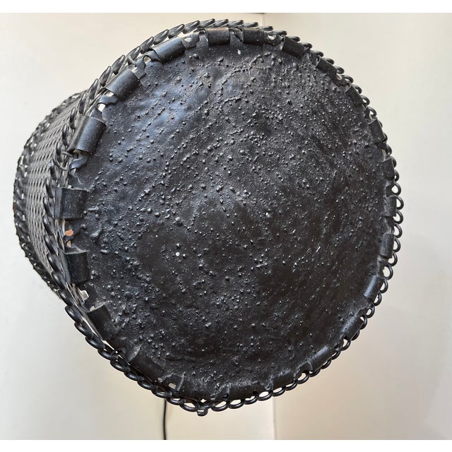 Black Sculptural Brutalist Steel Table Lamp in the style of Harry Balmer, 1970s For Sale - Image 8 of 15