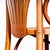 Honey Red Fan Back Dining Armchair, 1970s For Sale - Image 10 of 14