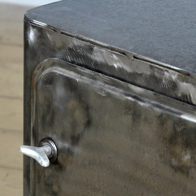 Vintage Iron Nightstand, 1950 For Sale - Image 9 of 12