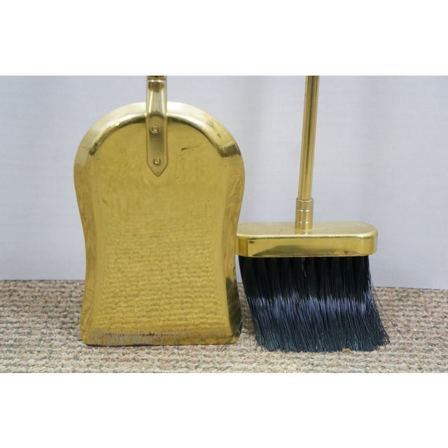 Vintage Brass Duck Goose Mallard Head Hearthware Fireplace Tool Set 32" For Sale - Image 11 of 14