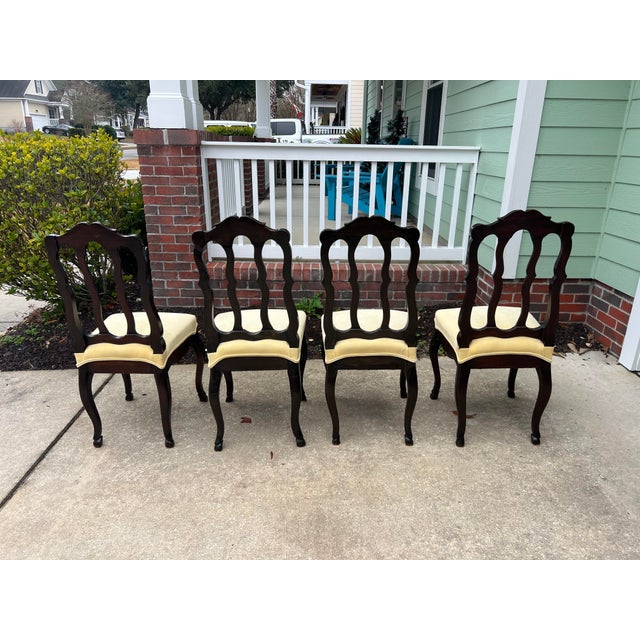 1920s French Louis XV Style Oak Dining Chairs- Set of 4 For Sale In Charleston - Image 6 of 12
