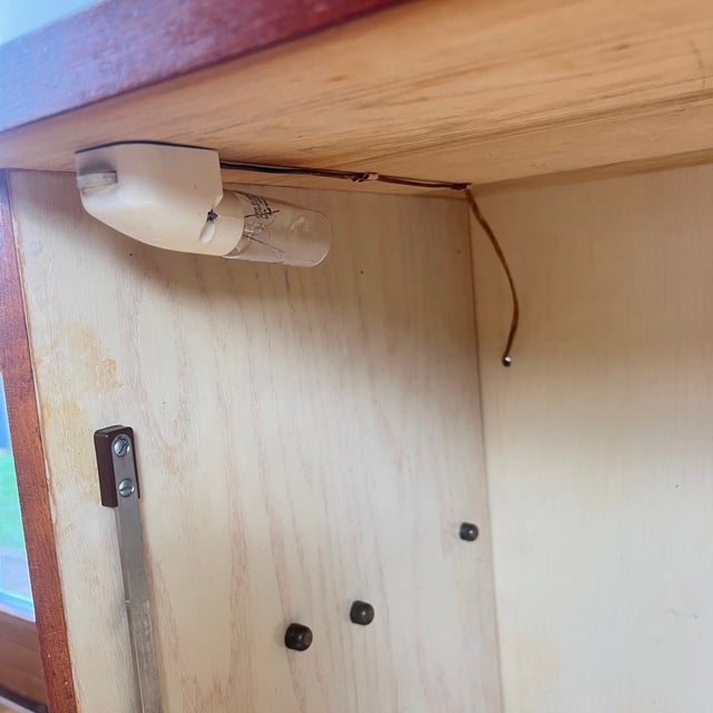 Brown Mid-Century Modern Scandinavian Style Sideboard or Bar Cabinet, 1960s-1970s For Sale - Image 8 of 16