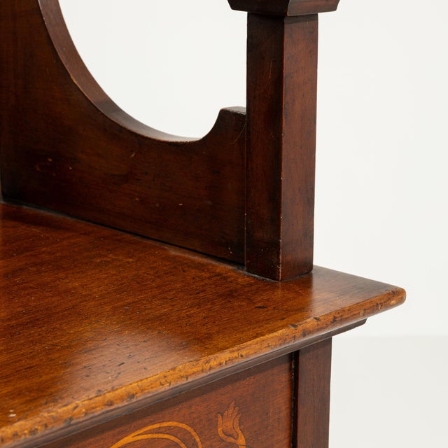 19th Century France Edwardian Brown Wood Display Cabinet For Sale - Image 9 of 11