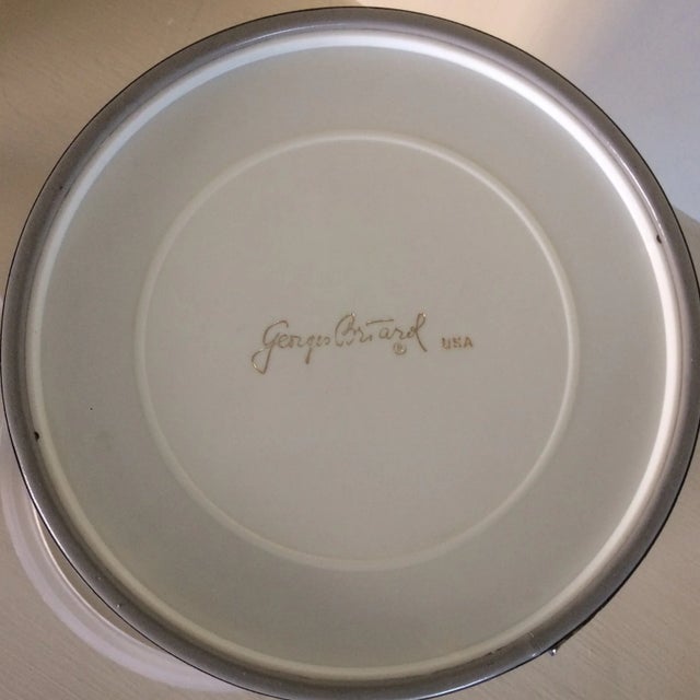 Metal Georges Briard Silver Ice Bucket With Ice Tongs For Sale - Image 7 of 13