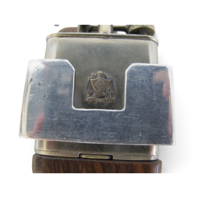 The Clark Lift Arm Lighter Fraternity Crest Antique Gadget Cane Walking Stick For Sale In Portland, OR - Image 6 of 16