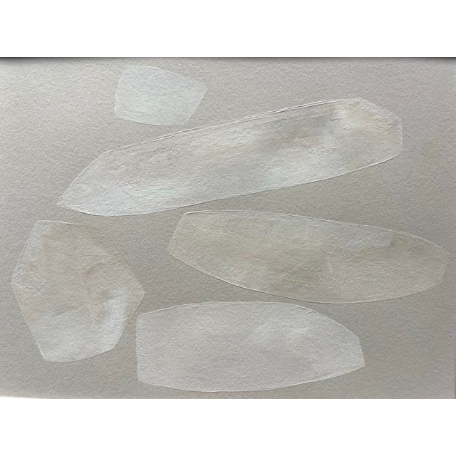 2025 "Crollo" Contemporary Abstract Painting on Paper by Artist r.k. Red For Sale - Image 4 of 5