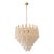 Mid Century Modern “Conchiglie” Murano Glass Gold Chandelier For Sale
