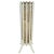 Special lamp, reminiscent of a lantern. Made of white lacquered wood, and consisting of all loose round bars is like a...