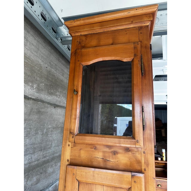 Antique Early 19th Century French Cherrywood Grandfather Clock Case For Sale - Image 17 of 18