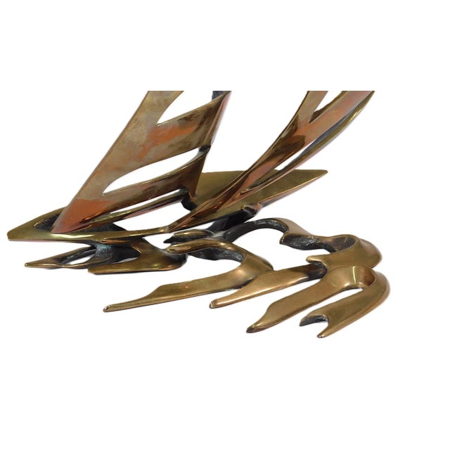 Bob Bennett Bob Bennett (American, 1923-2003), "Reaching", 1985, Bronze Sculpture For Sale - Image 4 of 5