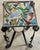 Italian Mid-Century Wrought Iron Mosaic Glass Side Table, 1960s For Sale - Image 9 of 9