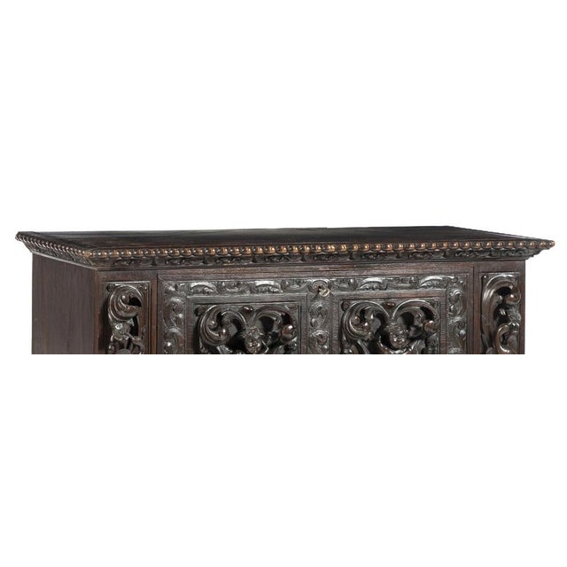 Renaissance Portuguese Chestnut Wood Chest For Sale - Image 6 of 8