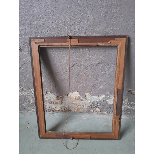 Wood Large Carved Wooden Frame For Sale - Image 7 of 9