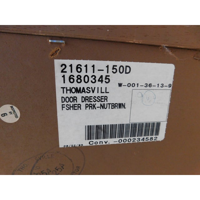Thomasville Fisher Park Pecan Wood Dresser 75"w For Sale - Image 15 of 15