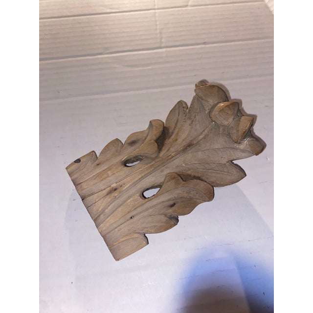 Late 19th Century Circa 1870’s Hand-Carved Pine Wood Acanthus Leaf Salvage For Sale - Image 5 of 7
