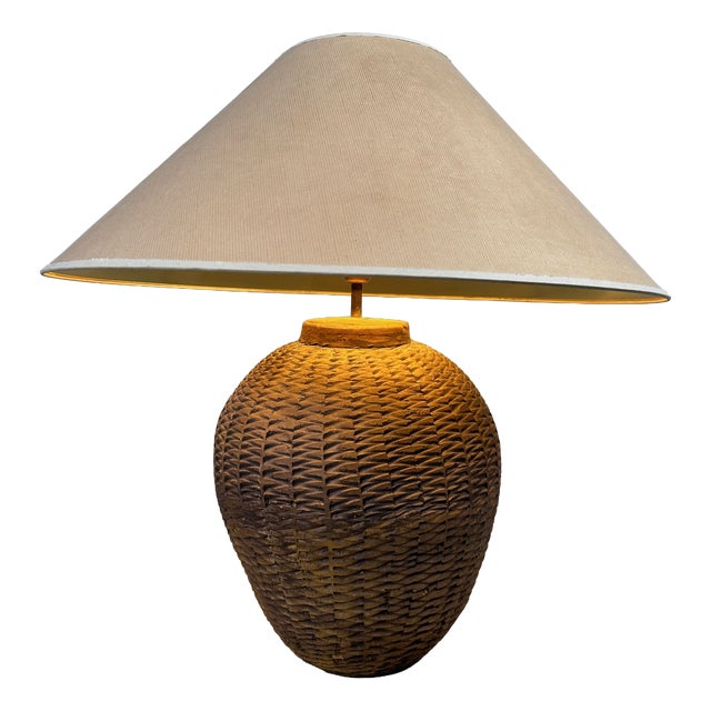 Wabi Sabi Table Lamp in Terracotta, 1980s For Sale