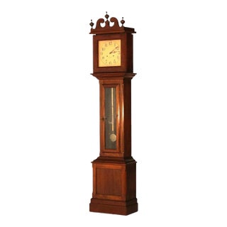 Antique Ithaca Clock Co. Tall Case Walnut Grandfather Clock C1920 For Sale
