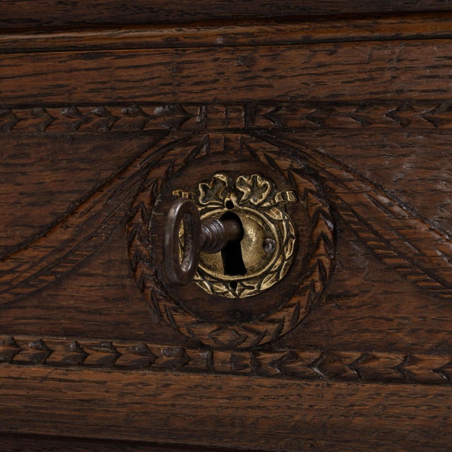 Renaissance 19th Century French Dark Brown Renaissance Buffet in Original Patina For Sale - Image 3 of 15
