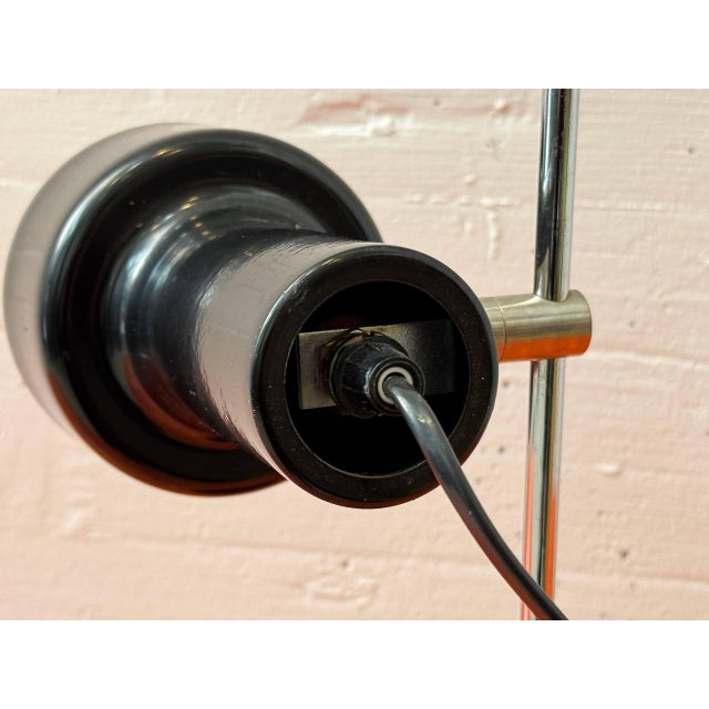 Black Mid-Century Modern Table Lamp with Spotlight Effect, 1970s For Sale - Image 8 of 18