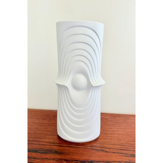 1960s German Biscuit Porcelain Vase from KPM Bavaria, 1960s For Sale - Image 5 of 9