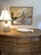 Textile Vintage Sailboat Painting on Canvas. Absolute Charming Version of Monet Sailboat at Le Petit-Gennevilliers For Sale - Image 7 of 7