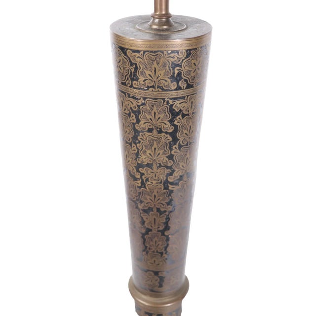 Mid-Century Modern Decorative Mid Century Hollywood Regency Table Lamp Made in India C 1970's For Sale - Image 3 of 11