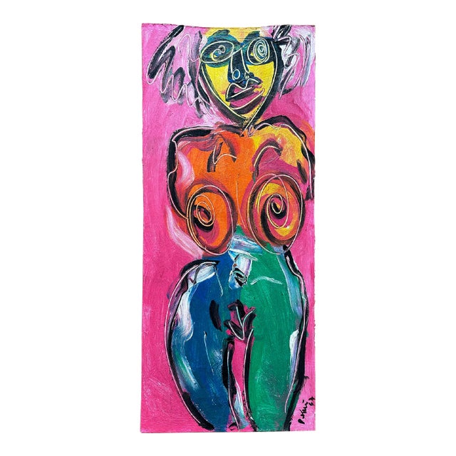 Large Titled Painting by Peter Keil, 1967 For Sale