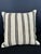 Turkish Hemp Pillow Cushion Natural Beige Black Cushion Cover 20"x20" For Sale - Image 4 of 4