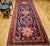 Vintage Persian Hamadan Gallery Rug, Hand-Knotted Wool, Geometric Bird Motifs Design, Navy & Red, 5x11 For Sale - Image 9 of 17