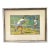 Mid-Century Arthur Sarnoff Tennis Match Fine Art Print in Silver Leaf Frame, 18" X 14" For Sale