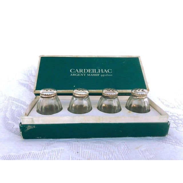 Vintage Crystal Salt and Pepper Cellars from Christofle, 1960s, Set of 4 For Sale - Image 10 of 10