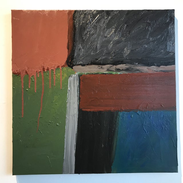 Textile Contemporary Abstract Painting by Stan Edwards For Sale - Image 7 of 7