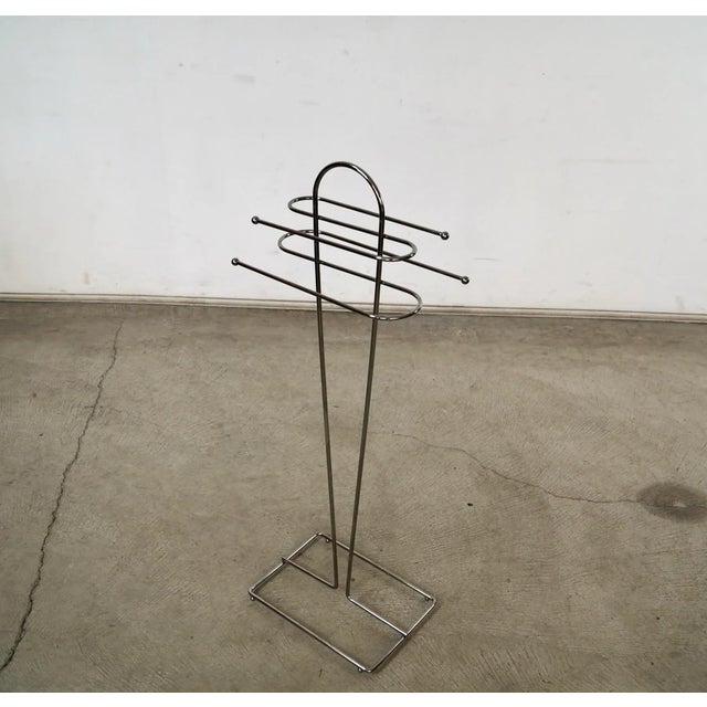 Milo Baughman 1970’s Art Deco Chrome Valet / Rack For Sale - Image 4 of 12