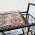 Metal Vintage Mid-Century Wrought Iron Bar Cart with Ceramic Tile Top, 1960s For Sale - Image 7 of 11