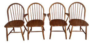 Ansager Mobler Danish Modern Teak Hoop Back Dining Chairs - Set of 4