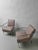 Set of Nude Leather & Steel Cinema Easy Chairs by Gunilla Allard for Lammhults, 1990s For Sale - Image 9 of 14