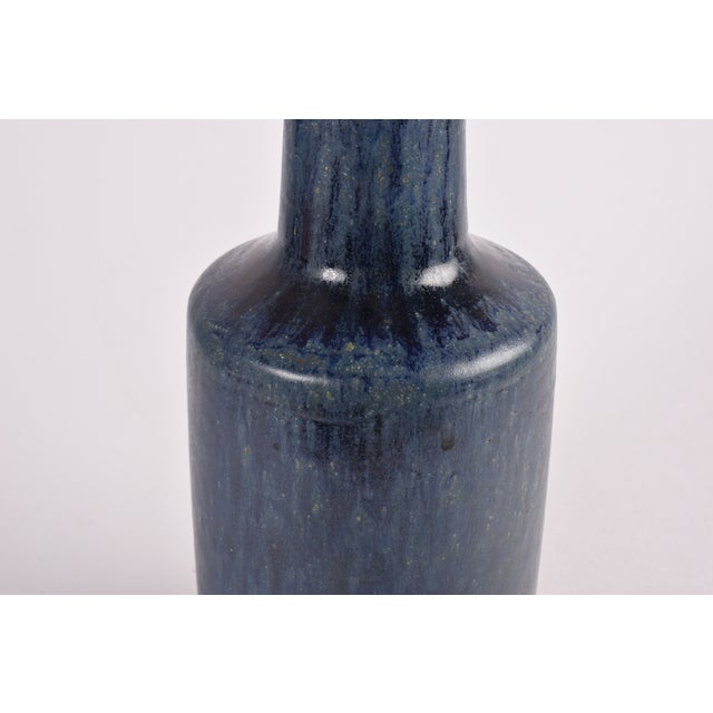 Textile Mid-Century Modern Danish Ceramic Table Lamp from Palshus, 1960s For Sale - Image 7 of 15