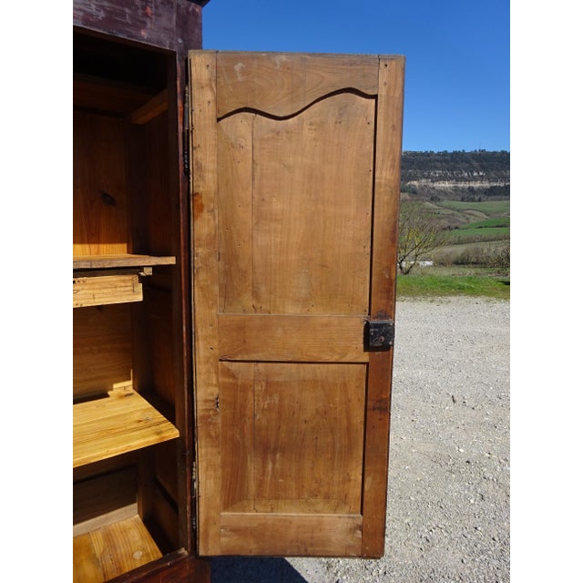 19th Century Louis Philippe Walnut Wardrobe For Sale - Image 13 of 18
