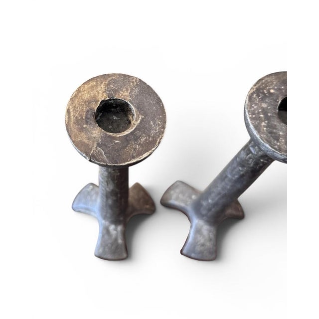 Mid-Century Modern Bronze Candleholders by Horst Dalbeck, Germany, 1970, Set of 2 For Sale - Image 3 of 7