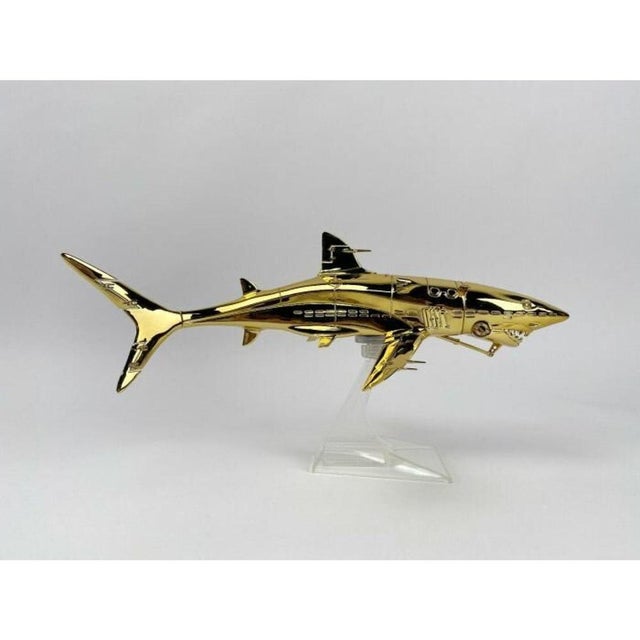 Hajime Sorayama, Sorayama Shark Gold, Vinyl & ABS Sculpture For Sale - Image 5 of 5