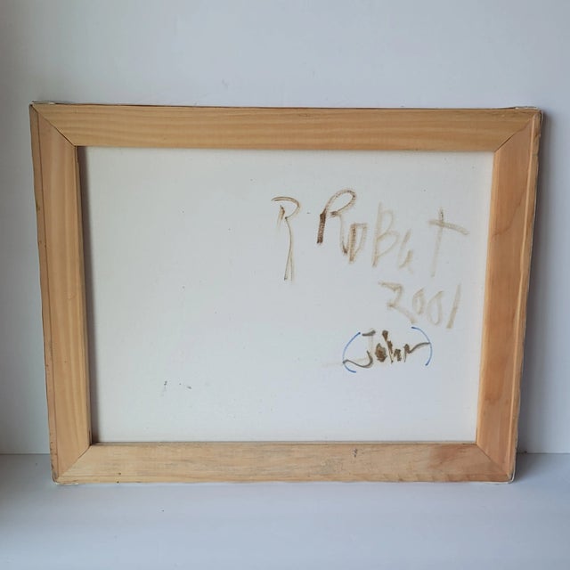 Portraiture 2000s "John" Expressionist Portrait Oil Painting of a Man by Rosemary Rabut For Sale - Image 3 of 5