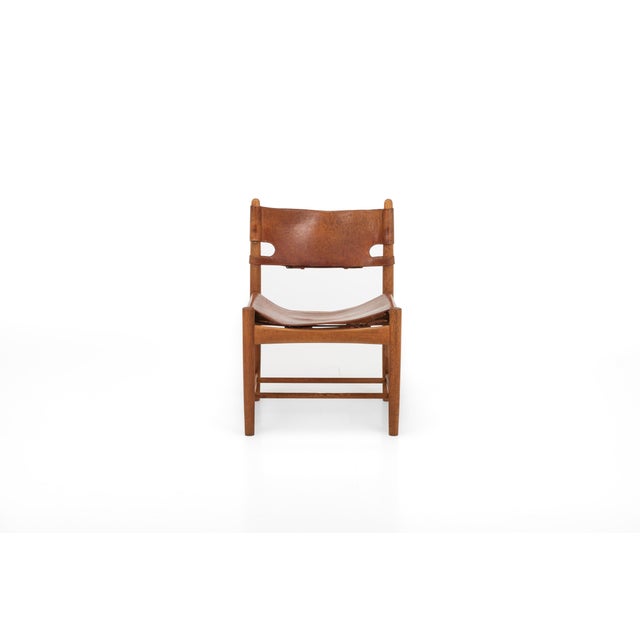 Mid-Century Modern Spanish Dining Chairs by Børge Mogensen, Denmark, 1950s, Set of 4 For Sale - Image 3 of 14