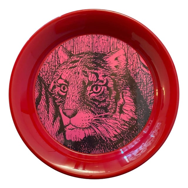 Gucci Red Tiger Tray For Sale