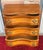 Vintage Wood Three-Drawer Inlaid Chest of Drawers, 1970s For Sale - Image 9 of 12