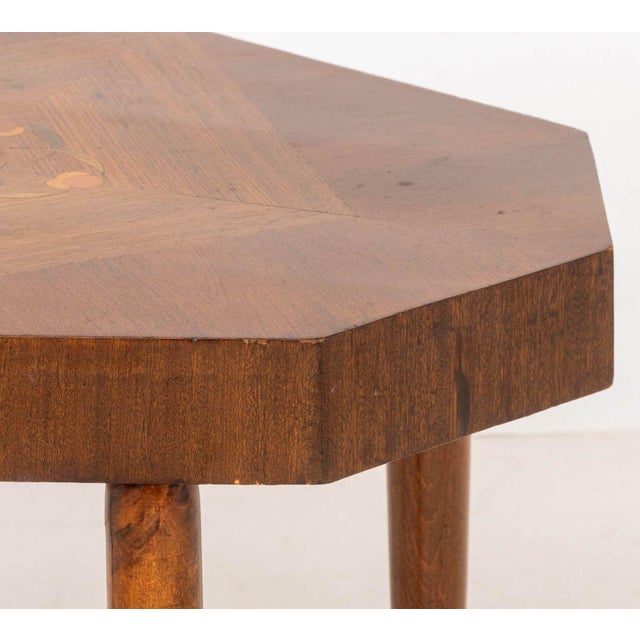 Mid 20th Century Art Deco Marquetry Side Table For Sale - Image 5 of 7