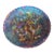 Poppy Show Carnival Glass Plate by Northwood in Electric Blue or Amethyst For Sale