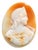 Antique Victorian Shell Cameo of Princess, Circa 1860-1890, England For Sale
