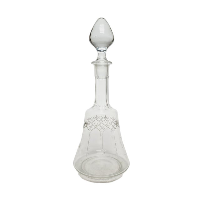 Art Deco Crystal Carafe, Germany, 1900s For Sale - Image 10 of 11