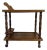 Vintage Colonial Early American Style Accent Two Tier Serving Tea Bar Cart For Sale
