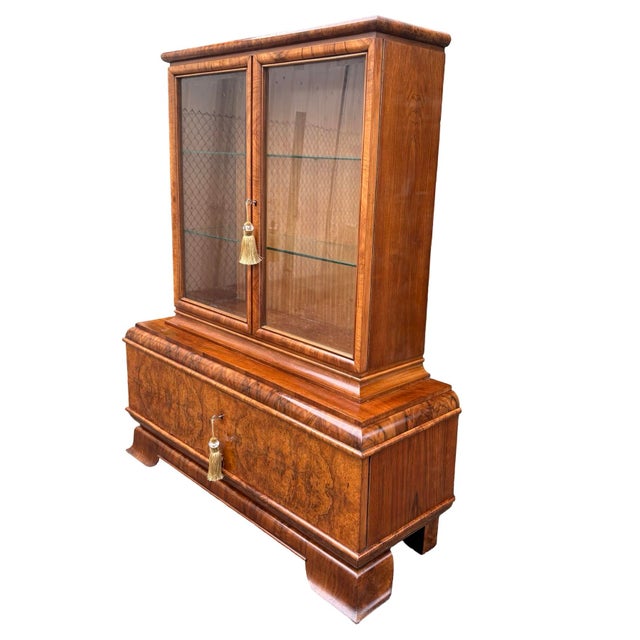 Art Deco Glazed Bookcase, 1930s For Sale - Image 16 of 16